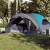 vidaXL Tenda Familiare Cabina per 6 Persone Blu Impermeabile