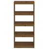 vidaXL Libreria/Divisorio Ambra 60x30x135,5cm Legno Massello di Pino