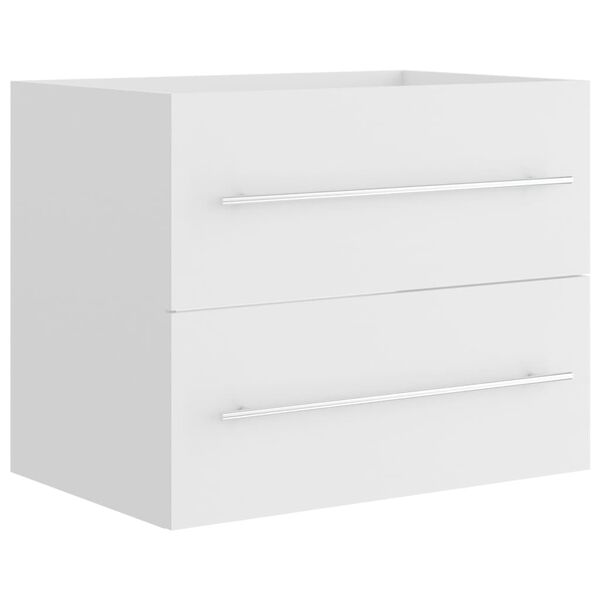 vidaXL Mobile Lavabo Bianco 60x38,5x48 cm in Legno Multistrato