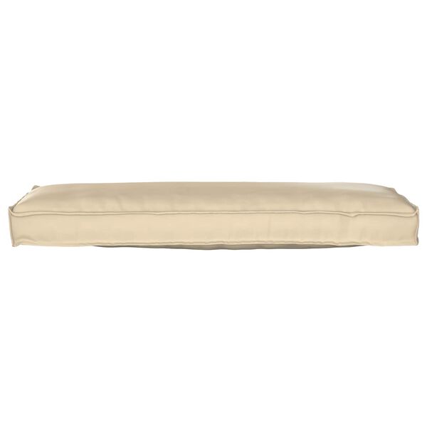 vidaXL Cuscino Beige 120 x 40 x 8 cm Tessuto Oxford