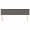 vidaXL Testiera 2 pz Grigio 80x5x78/88 cm in Similpelle