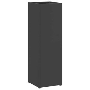 vidaXL Stand per Ombrelli da Pioggia Nero 15,5 x 15,5 x 49 cm Acciaio