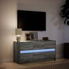 vidaXL Mobile Porta TV con LED Grigio Sonoma 100x34x50cm in Truciolato