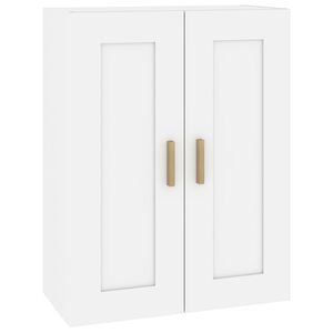 vidaXL Mobile a Parete Bianco 69,5x32,5x90 cm in Legno Multistrato