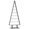 vidaXL Albero di Natale in metallo con supporto Nero 150 cm Acciaio