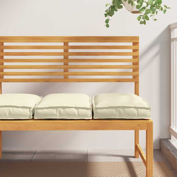 vidaXL Cuscino 2 pcs Crema 40 x 40 x 8 cm Tessuto Oxford