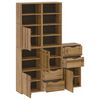 vidaXL Armadietti Laterali 5 pz ODDA 40x24x79 cm Legno Massello Pino
