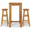 vidaXL Set da Bar da Giardino 3 pz in Legno Massello di Acacia