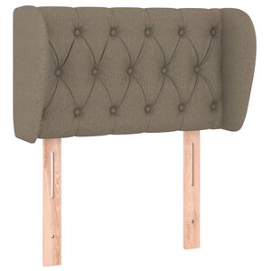 vidaXL Testiera ad Orecchio Tortora 83 x 23 x 78/88 cm in Tessuto