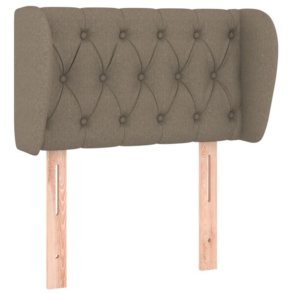 vidaXL Testiera ad Orecchio Tortora 83 x 23 x 78/88 cm in Tessuto