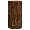 vidaXL Mobile a Parete Rovere Fumo 34,5x34x90 cm in Legno Multistrato