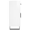 vidaXL Credenza 69,5x34x90 cm in Legno Multistrato Bianco Lucido