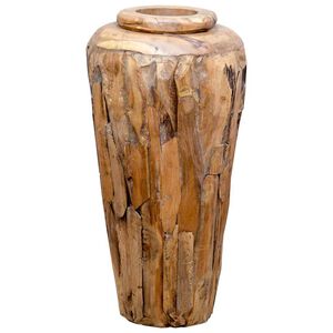 vidaXL Vaso Decorativo 40x80 cm in Legno Massello di Teak