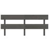 vidaXL Testiera per Letto Grigia 204x3x81 cm in Legno Massello di Pino