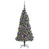 vidaXL Albero di Natale artificiale pre-illuminato con set di palle