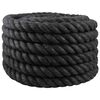 vidaXL Corda di Juta 50 mm Nero 100% juta Tossa