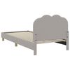 vidaXL Struttura letto bambini con testata Grigio chiaro 90 x 190 cm