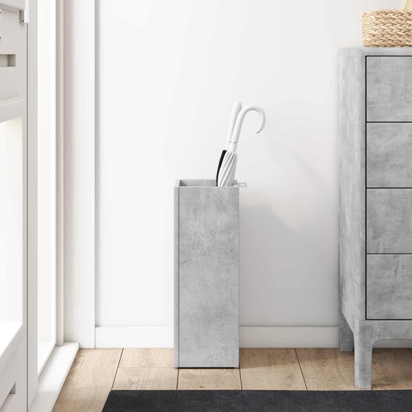 vidaXL Supporto per Ombrellone Grigio cemento 20 x 20 x 55,5 cm