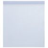 vidaXL Pellicola Statica Smerigliata Bianco 45x1000 cm PVC