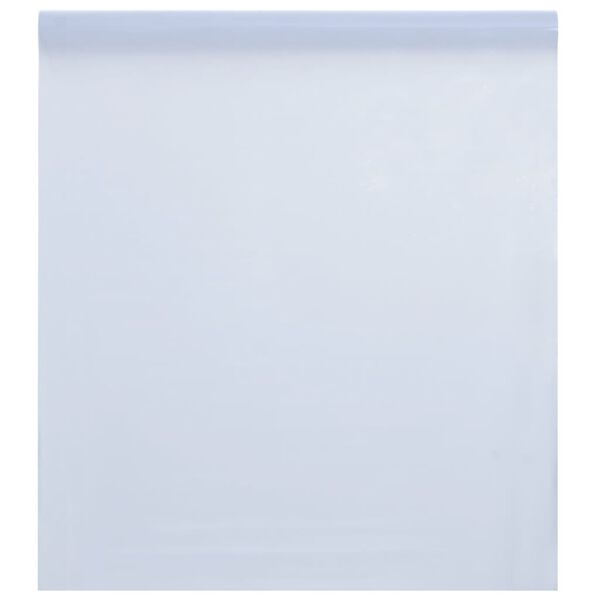 vidaXL Pellicola Statica Smerigliata Bianco 45x1000 cm PVC