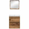 vidaXL Set di mobili per il bagno 2 pcs Legno Antico e Bianco