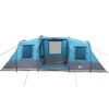 vidaXL Tenda Familiare a Tunnel per 6 Persone Blu Impermeabile