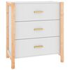 vidaXL Credenza Bianca 62x38x70 cm in Legno Multistrato