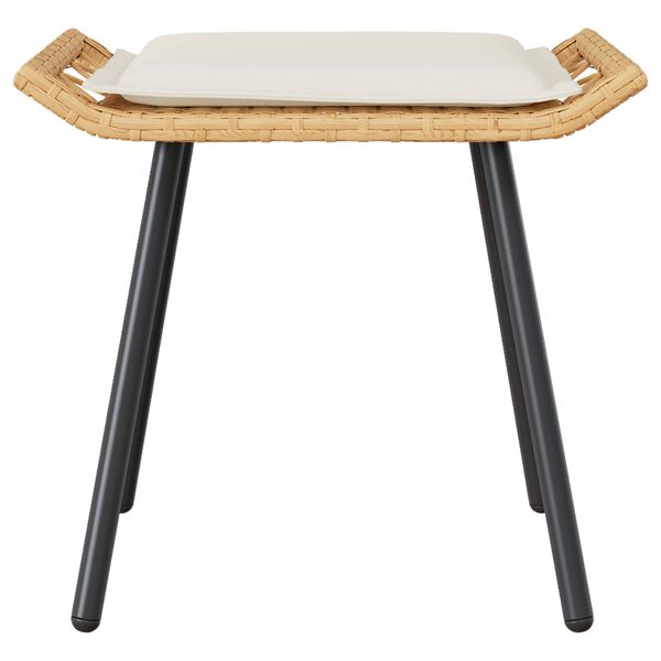 vidaXL Panca da Giardino 2 pcs Marrone 50 x 40 x 45cm Poliestere