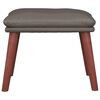 vidaXL Poggiapiedi Grigio 45x29,5x35 cm in Similpelle