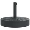 vidaXL Base per Ombrellone per Pali &Oslash;38/48 mm 25 kg Rotonda