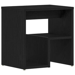 vidaXL Armadio da Notte Rovere nero 40 x 30 x 40 cm Legno multistrato