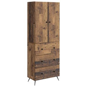 vidaXL Set di armadi 2 pcs Legno antico 66 x 34,5 x 90 cm