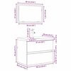 vidaXL Set di mobili per il bagno 3 pcs Rovere artigianale