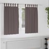 vidaXL Tende Blackout con Anelli 2 pcs Marrone Scuro 140 x 140 cm
