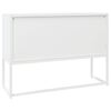 vidaXL Credenza Bianca 105x35x75 cm in Acciaio