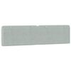 vidaXL Cuscino Testiera Grigio Chiaro 200 cm in Velluto