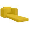 vidaXL Divano letto Giallo 98 x 71 x 83 cm Velluto