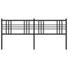 vidaXL Testiera in Metallo Nero 200 cm