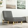 vidaXL Chaise Longue in Tessuto Grigio Scuro