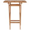 vidaXL Tavolo da Giardino Pieghevole 60x60x75 cm in Massello di Teak