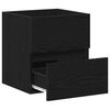 vidaXL Mobile Lavabo Rovere Nero 41x38,5x45 cm in Legno Multistrato