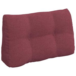vidaXL Cuscino per Schiena Rosso Vino 80 x 24 x 50 cm Tessuto