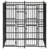 vidaXL Gabbia per Cani da Esterno in Acciaio 3,69 m&sup2;