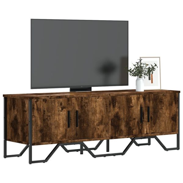 vidaXL Mobile Porta TV Rovere Fumo 122x34x41 cm in Legno Multistrato