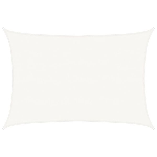 vidaXL Vela Parasole 160 g/m&sup2; Bianca 5x6 m in HDPE