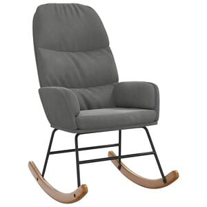 vidaXL Sedia da Pranzo Grigio Scuro in Velluto