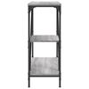 vidaXL Tavolino Consolle Grigio Sonoma 88,5x30x75 cm Legno Multistrato