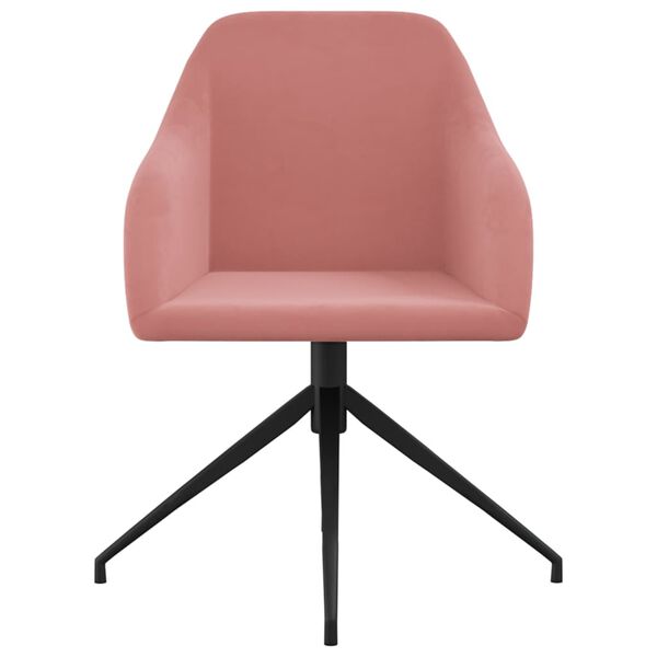 vidaXL Sedie da Pranzo 6 pz Rosa in Velluto