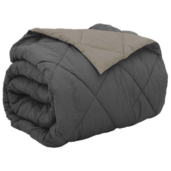 vidaXL Piumone Completo Annuale Grigio chiaro e Antracite 200 x 200 cm