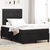 vidaXL Letto a molle con materasso Nero 120 x 190 cm Velluto